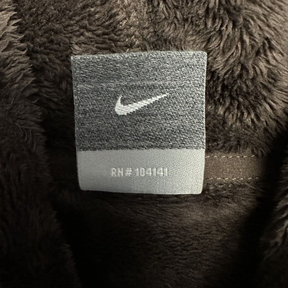 Nike ACG 1/4 Zip Pullover Fleece Jacket Hoodie‎ Brown Womens Sz LG - Picture 5 of 12